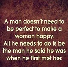 A woman doesn't need a perfect man.. All she needs is someone she can trust  and who won't…