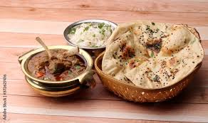 Mutton curry Served with naan or bread ...