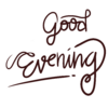 —Pngtree—good evening handwriting_6600934.png