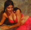 zeenat aman enticing cleavage hot abdomen expose.jpg